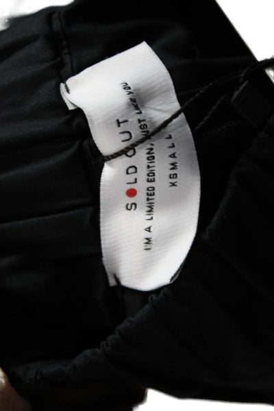 Sold Out Unisex Jogger Pants Black Organic Cotton Size XS