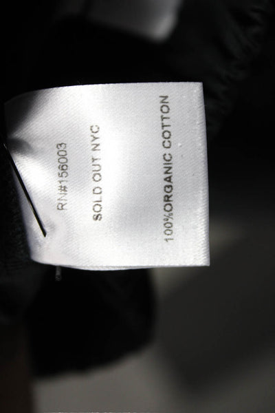 Sold Out Unisex Jogger Pants Black Organic Cotton Size XS