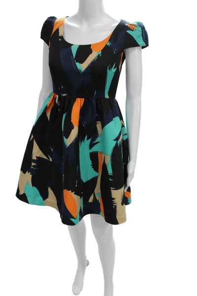 Moulinette Soeurs Womens Fit & Flare Multicolor Dress Size 0P
