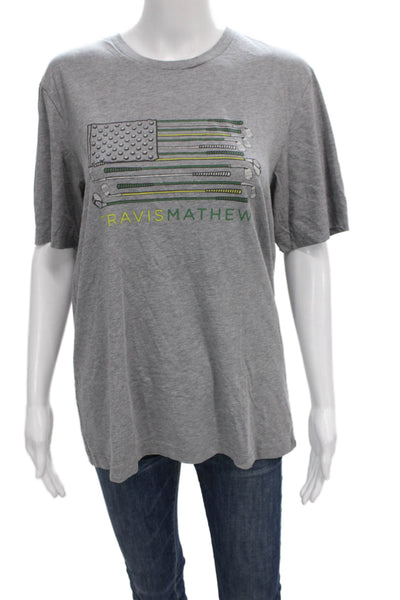 Travis Mathew Mens Basic Graphic Golf Crew Neck Cotton Blend T-Shirt Size M
