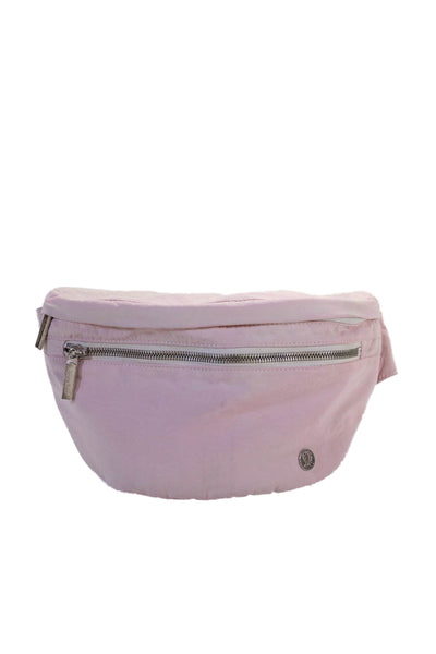 Lululemon Womens Zipped Wrap-Around Belt Handbag Pink