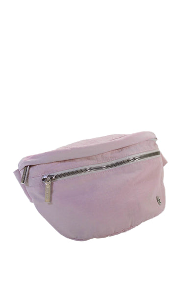 Lululemon Womens Zipped Wrap-Around Belt Handbag Pink