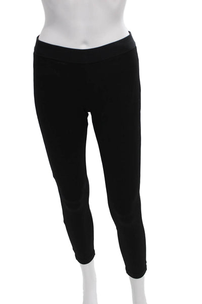 J Crew Womens Ankle Leggings Black Solid Size 4P