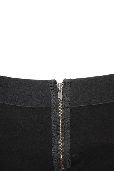 J Crew Womens Ankle Leggings Black Solid Size 4P