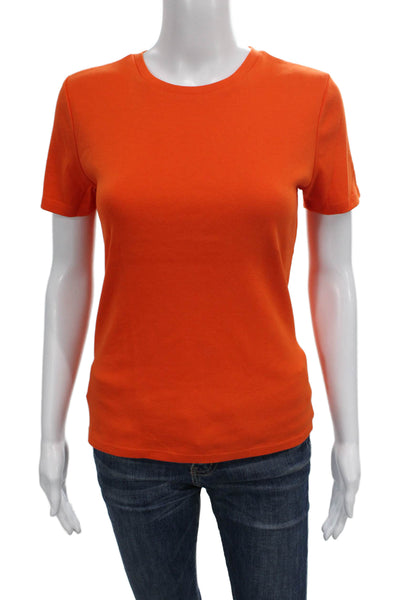 346 Brooks Brothers Unisex Basic Orange Cotton Crew Neck T-Shirt Size XS
