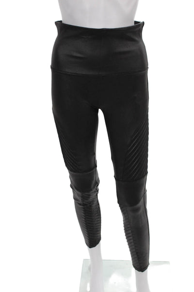 Spanx Women Ankle Leggings Black Nylon Solid Size XL