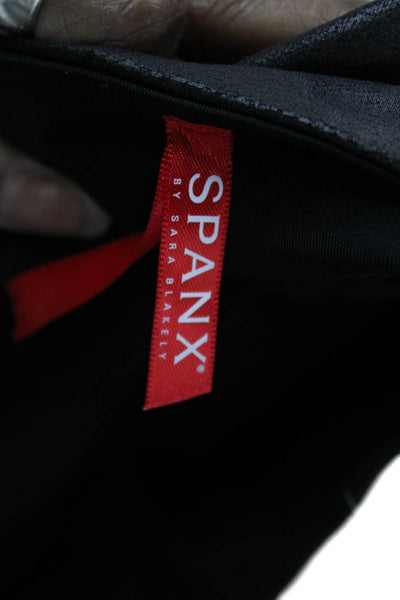 Spanx Women Ankle Leggings Black Nylon Solid Size XL