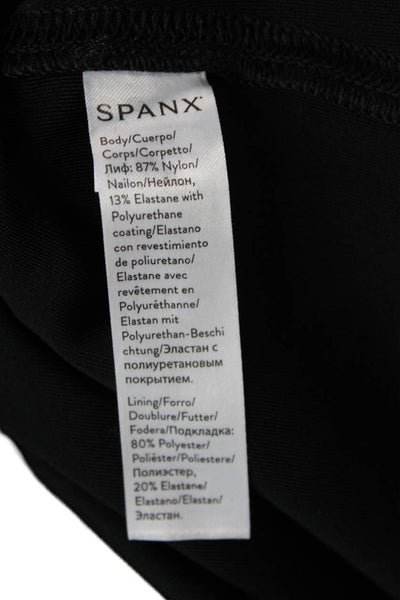 Spanx Women Ankle Leggings Black Nylon Solid Size XL