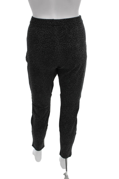 Joie Women Ankle Leggings Gray Animal Print Viscose Size L