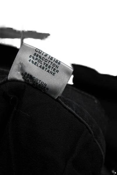 J Brand Womens Black Skinny Jeans Mid Rise Cotton Button Inseam 26 Size 30
