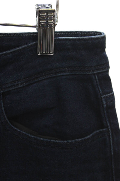 Paige Womens Tapered Jeans Blue High Rise Cotton Button Size 31