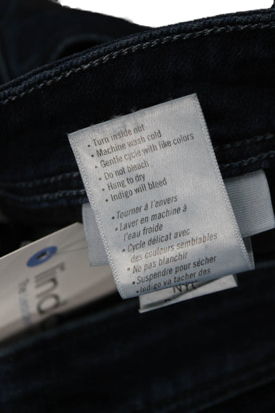 Paige Womens Tapered Jeans Blue High Rise Cotton Button Size 31