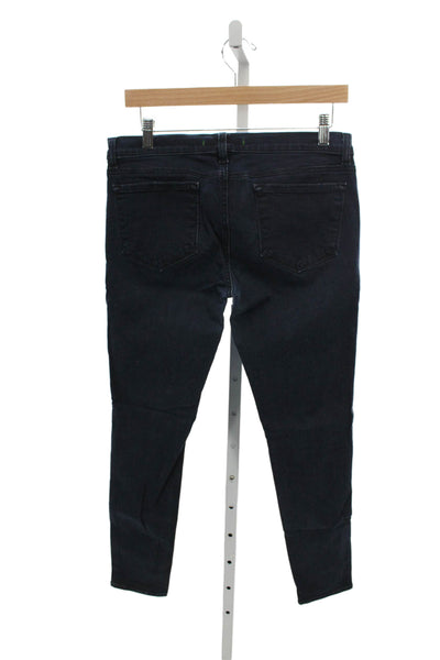 J Brand Womens Skinny Jeans Blue Mid Rise Button 28 Inseam Size 31