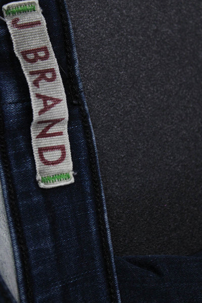 J Brand Womens Skinny Jeans Blue Mid Rise Button 28 Inseam Size 31