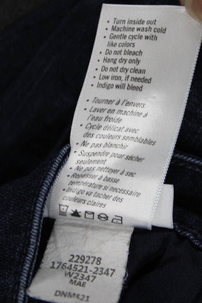 Paige Womens VERDUGO ANKLE Jeans Blue Denim Button Mid Rise Size 30