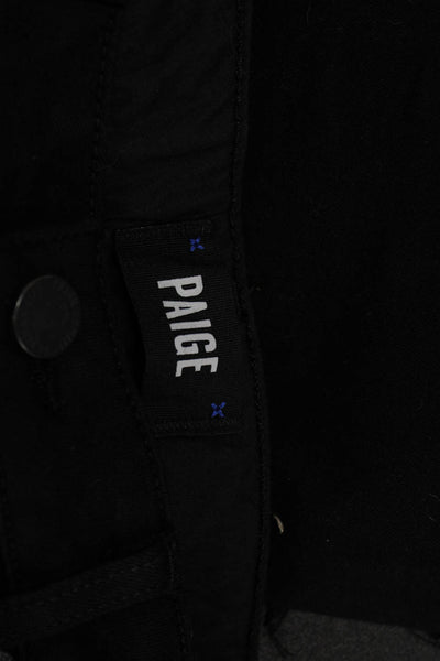 Paige Womens Black Straight Jeans Rayon Mid Rise Size 30