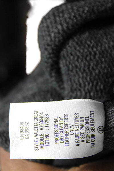 Theory Womens Basic Jacket Gray Wool Cowl Neck Long Sleeve Button Size S