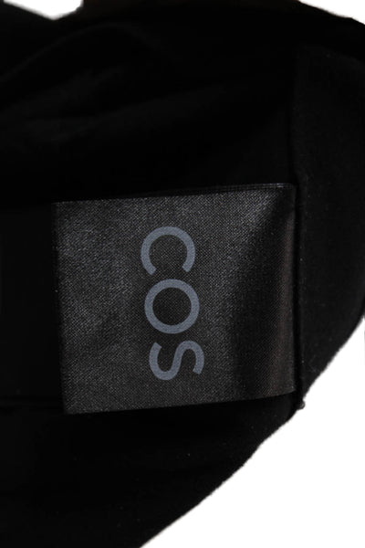 COS Women Black Acetate Trousers 28in Inseam Size 4