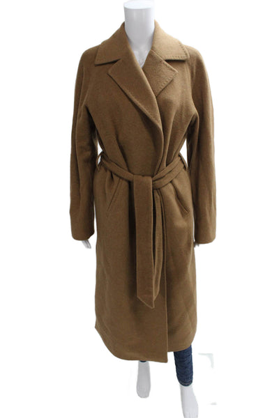 Chiarulli Women Coat Brown Virgin Wool Size 44