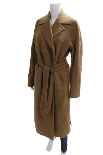 Chiarulli Women Coat Brown Virgin Wool Size 44
