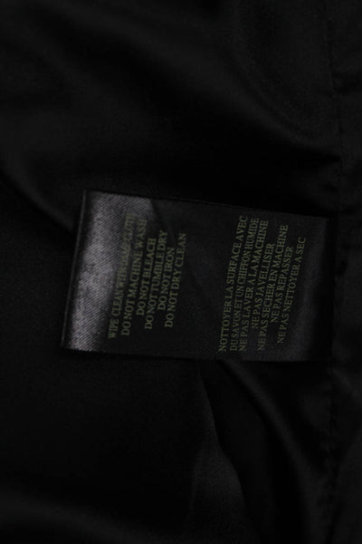 BLANKNYC Womens Black Biker Jacket Polyurethane Snap Long Sleeve Size L