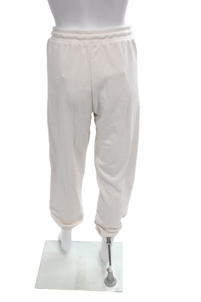 Sundry Unisex Beige Striped Drawstring Sweatpants 50% Cotton Size M