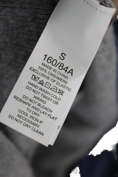 Kate Spade Women Cashmere V Neck Gray Cardigan Long Sleeve Size S