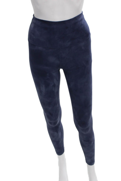 Lululemon Womens Ankle Tie Dye Blue Nylon Blend Leggings Size 4