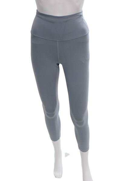 Lululemon Womens Capri Leggings Gray Polyester Activewear Size 4
