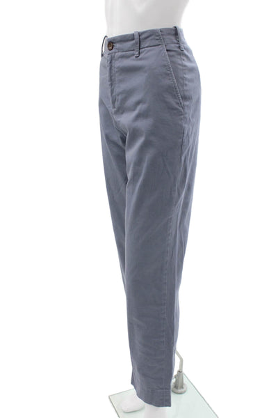 Brooks Brothers Women Chino Pants Blue Button Size 8