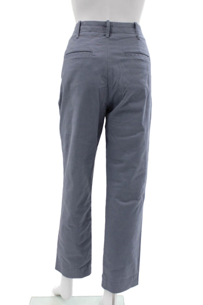 Brooks Brothers Women Chino Pants Blue Button Size 8