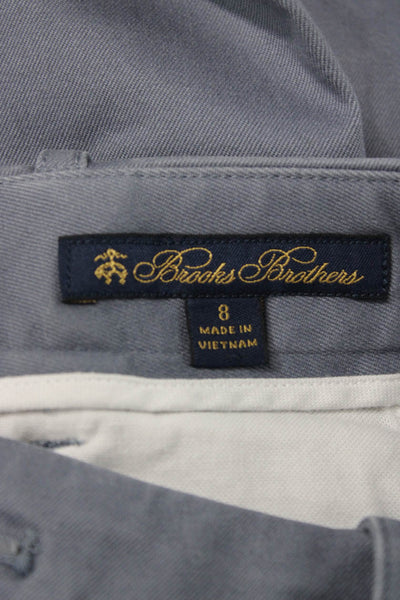 Brooks Brothers Women Chino Pants Blue Button Size 8