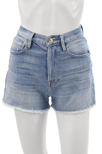 Frame Denim Women Cut-Off Blue Shorts Size 24