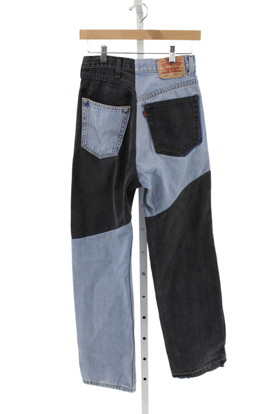 Levi's Mens Straight Multicolor Geometric Jeans Button Closure Size 36