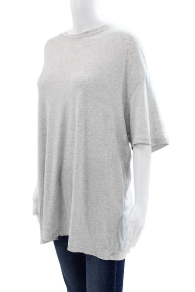 Skims Womens Tunic Gray Cotton Crew Neck Short Sleeve Pullover Size S