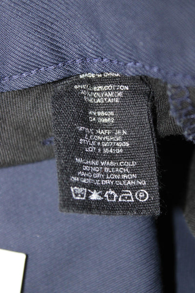 Theory Mens Chino Pants Blue Button Cotton Size 36