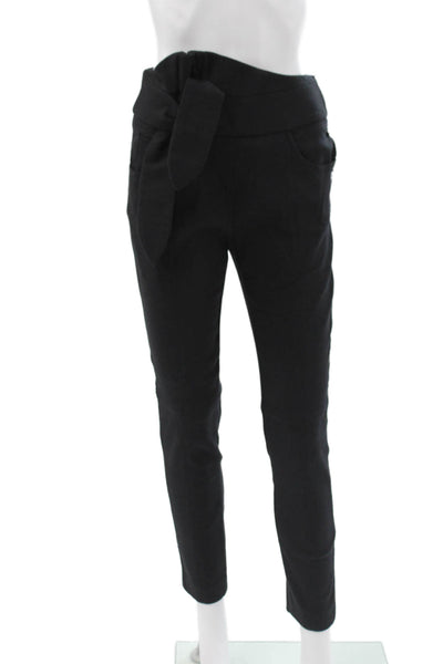 IRO Women Ankle Pants Black Cotton Zip Inseam 28 Size 36