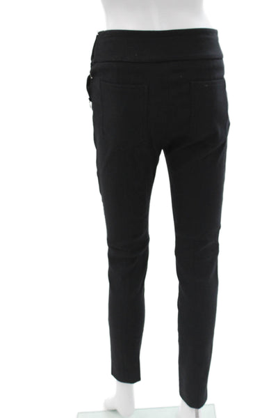 IRO Women Ankle Pants Black Cotton Zip Inseam 28 Size 36