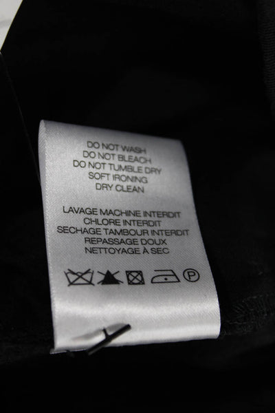 IRO Women Ankle Pants Black Cotton Zip Inseam 28 Size 36