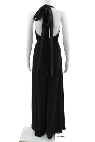 Zhivago Womens Halter Tie Sleeveless Jumpsuit Black Polyester Size 2