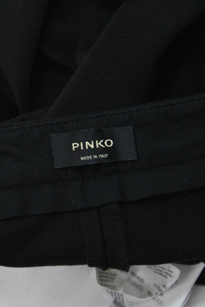 Pinko Womens Black Pants Viscose Polyamide Solid 28in Inseam Size 6