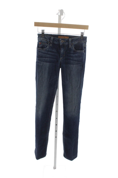 Joes Women Skinny Jeans Blue Rayon Low Rise Button Size 26