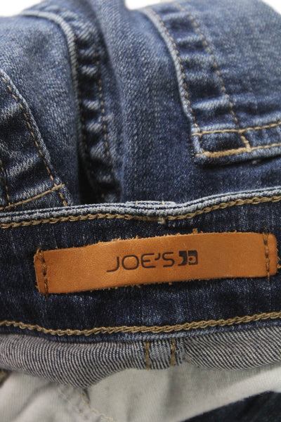 Joes Women Skinny Jeans Blue Rayon Low Rise Button Size 26