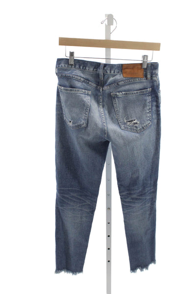 Moussy Women Blue Cotton Skinny Jeans Size 26