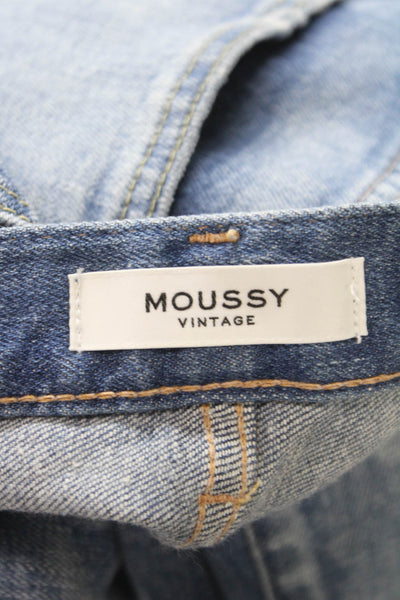 Moussy Women Blue Cotton Skinny Jeans Size 26