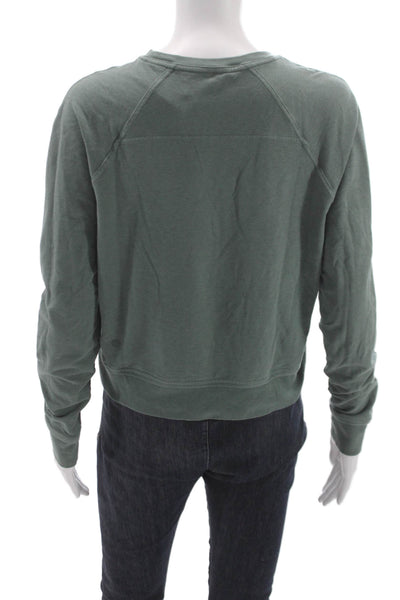 Lululemon Women Pullover Sweatshirt Green Crew Neck Long Sleeve Size 4