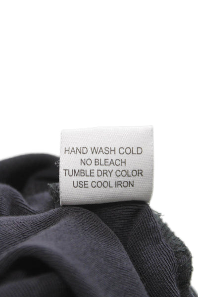 Jarbo Womens Basic Pima Cotton Scoop Neck Long Sleeve T-Shirt Gray Size 34