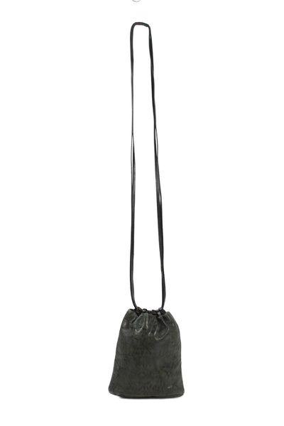 Jarbo Womens Double Strap Small Leather Pouch Crossbody Handbag Gray
