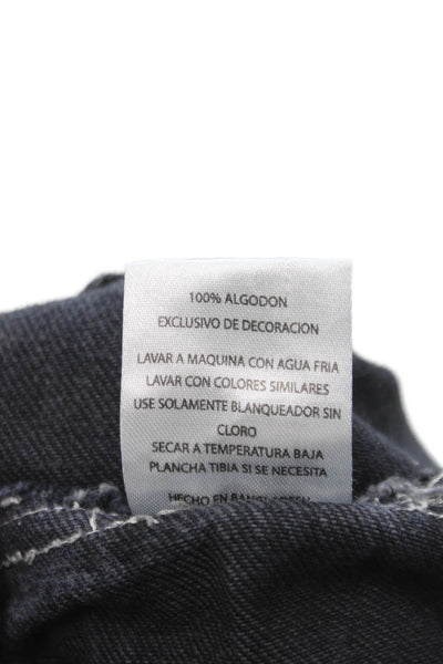 Levis Womens Basic Jacket Blue Cotton Button Long Sleeve Size S