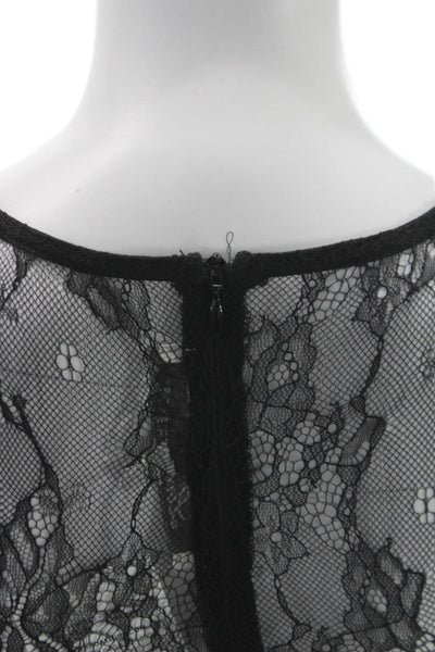 Lovers + Friends Womens Mini Dress Black Geometric Long Sleeve Size XS